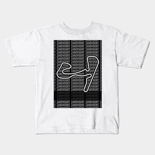 Zandvoort - F1 Circuit - Black and White Kids T-Shirt